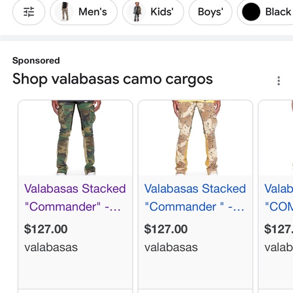 VALABASAS CAMO  CARGOS - Picture 4 of 4